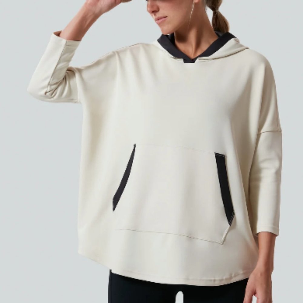 TNUCK SPORT Cream Hooded Eden Sweatshirt XS/S